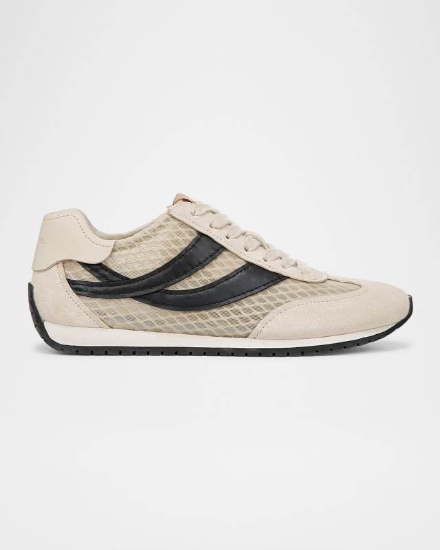 Oasis Net Leather Low-Top Sneakers